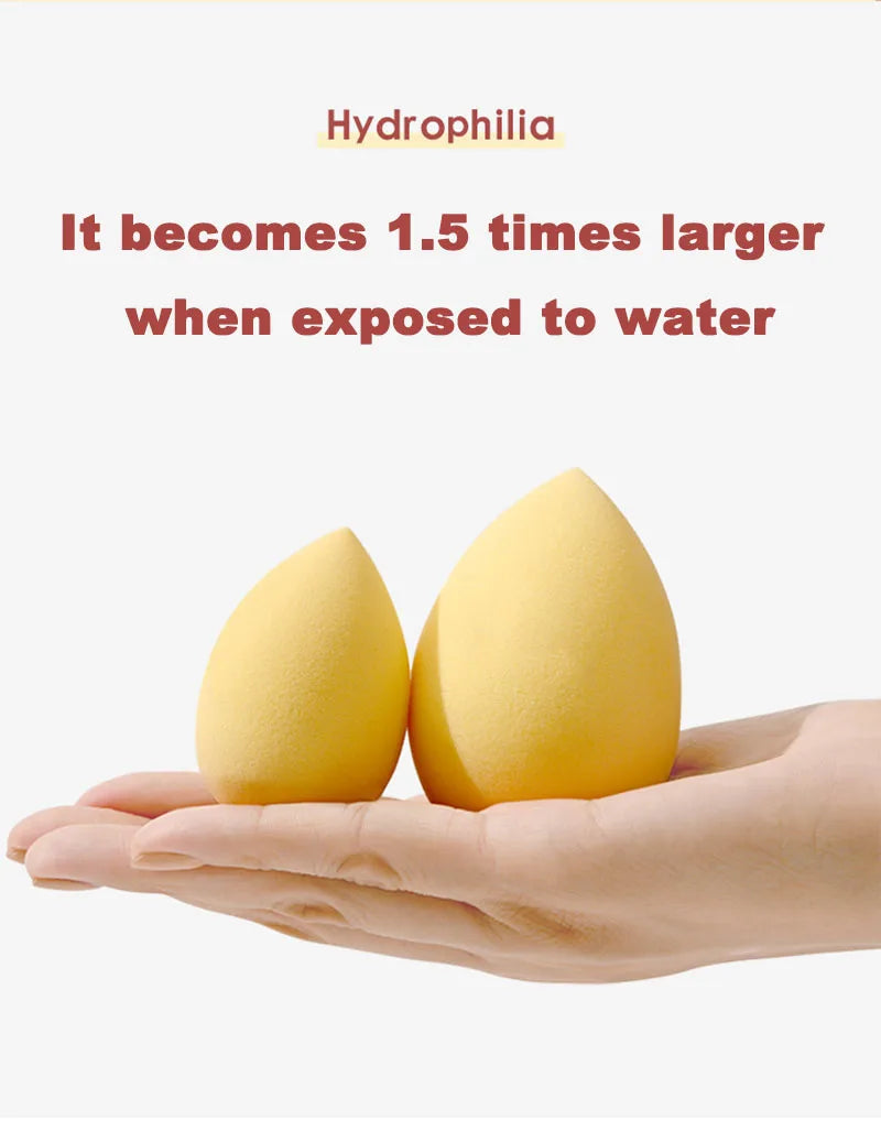 Lot de 4 éponges à maquillage tendance, éponges à fond de teint et à poudre, accessoires de beauté